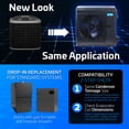 thumbnail image 3 of ACiQ 3 Ton 17 SEER2 Central Air Conditioner Unit Condenser - R454B Inverter | 36000 BTU High Efficiency AC Only, 3 of 10