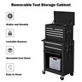 thumbnail image 4 of Costway 2 in 1 Rolling Cabinet Storage Chest Box Organizer w/ 6 Drawers Black, 4 of 9