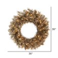 thumbnail image 2 of Vickerman A149137 36 in. Metal Mixed Tinsel Wreath with 100 Clear LED Light, 2 of 2