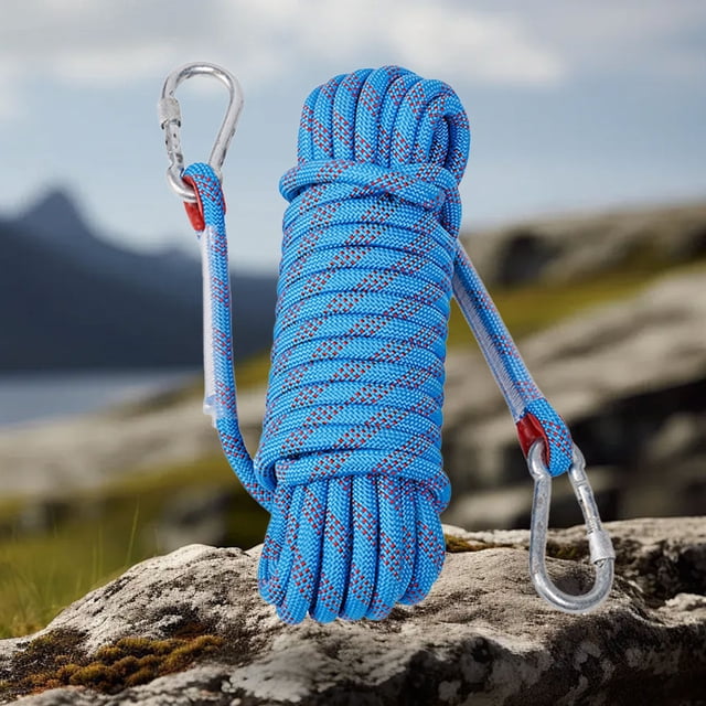 Ropio de rappel estática al aire libre de 10 mm de 20 m Rock Tresping Rope para deportes al aire libre