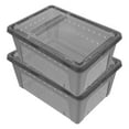 thumbnail image 1 of Shisuyan 2pcs Reptile Box Reptile Habitat Cases Reptile Feeding Box Reptile Container, 1 of 8