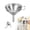A, variant on Metal Stainless Steel Funnel, Food Grade Mini Funnels for Kitchen Use Filling Bottles Flask Cooking, 1 Brushes
