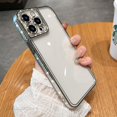 thumbnail image 3 of Funda De Silicona Suave Para IPhone 11 , 12 , 13 , Pro Max , 14 Plus , Con Purpurina De Diamante , Transparente Y, 3 of 4
