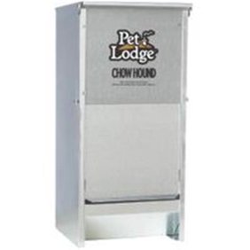 Miller Manufacturing 25 Lb Chow Hound Galvanized Steel Dog Feeder