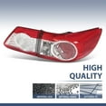 thumbnail image 4 of Pair Rear Tail Lights Brake Lamps Left and Right Side Fit For 2011-2013 Toyota Corolla, 4 of 10