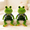 2PCS green plush, variant on Frog Coach Plush Toys, CS Team Spirit Gaming Mascot Stuffed Frog, Fluffy Green Coach Frog Plush Pillow Doll, JabJabich Plush for E-Sports Fans and Gamer Gifts Home Decoration