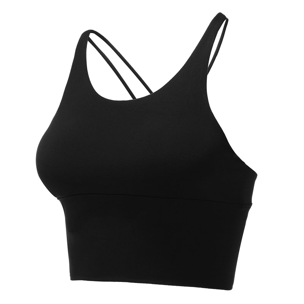 Download Women's Front Sports Bra Medium I mpact Strappy Back ...
