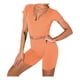 thumbnail image 1 of Conjuntos de entrenamiento sin costuras Zulema Leggings de yoga Trajes de ejercicio para fitness S Amarillo Naranja, 1 of 7