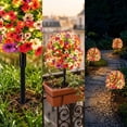 thumbnail image 7 of Artificial Multicolor Violet LED Ground Plug Flowers Tree 28 Heads Outdoor Yard Garden Decoration Spring Summer Waterproof, 7 of 7
