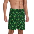 thumbnail image 2 of Honeii Happy St. Patrick's Day Print Men's Pajama Sleepwear Shorts - a comfy pajama bottom and lounge short for Relaxed Home Wear-XX-Large, 2 of 6