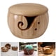 thumbnail image 5 of Recipiente de almacenamiento BLESIY 5.9 con orificios Canasta de almacenamiento de madera con tapa, 5 of 8