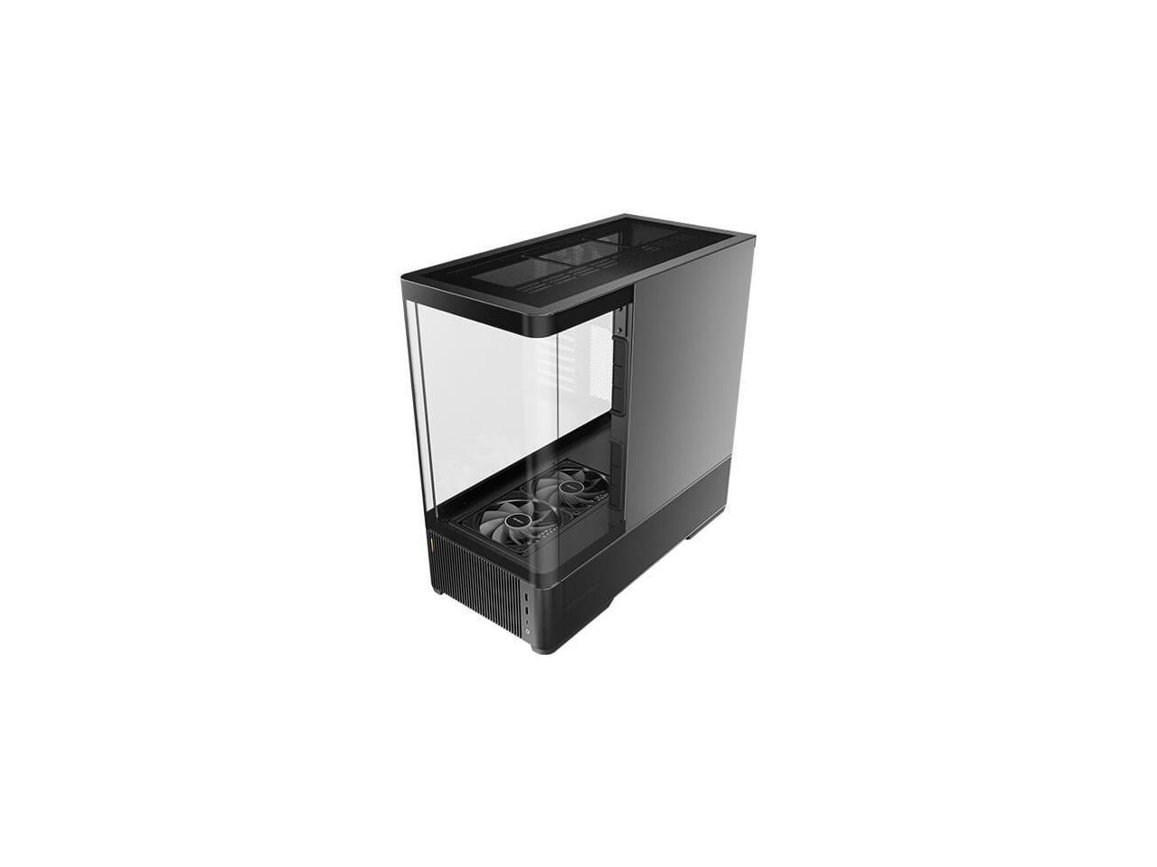 Antec C6 Curve Air Mid-Tower Case, Panoramic Tempered Glass, High Airflow, 3 PWM Fans Included, Support 360mm Radiator & 450mm GPU, Type-C 10Gbps, ATX Gaming Case