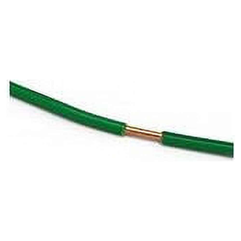 Solid Copper Grounding Wire - Proudly Made in America - Ground Protection Satellite Dish Off-Air TV Signal - UV Jacketed Antenna Electrical Shock # 10 Gauge AWG THHN - Green 200 FT