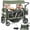 Green, variant on SACVON 4-Seater Stroller Wagon with Side Entry, Canopy & Snack Tray, Includes Detachable Storage Bag That Converts to a Backpack–Black