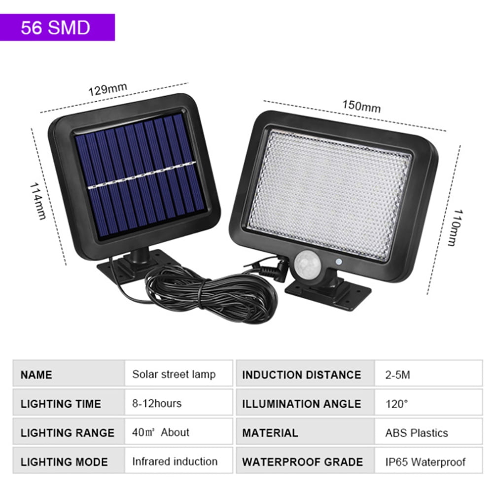 56-120LED Solar Light Motion Sensor Wall Light Outdoor Waterproof Garden Lamp 56-120LED Solar Light Motion Sensor Wall Light Outdoor Waterproof Garden Lamp
