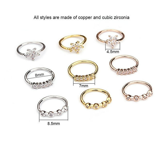 Flower nose shop hoop