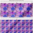 thumbnail image 2 of Soimoi Cotton Poplin Fabric Purple & Lavender Blue Flower Floral Decor Fabric Printed Yard 56 Inch Wide, 2 of 7
