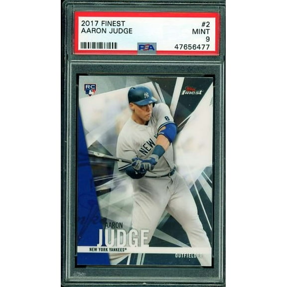 Aaron Judge Rookie Card 2017 Finest #2 PSA 9