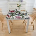 thumbnail image 3 of nygtbtfer  Round Floral Plastic Tablecloth Watercolor Wildflower Print  Table Covers Flower Picnic Table Cloths, 3 of 7