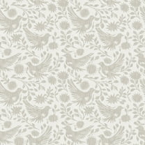 NuWallpaper Waverly Winged Serenade Taupe Peel and Stick Wallpaper