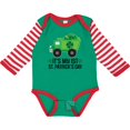 thumbnail image 3 of Inktastic 1st St Patricks Day Construction Truck Shamrocks Boys Long Sleeve Baby Bodysuit, 3 of 5