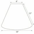 thumbnail image 5 of Aspen Creative Corporation 16'' Cotton Empire Lamp Shade, 5 of 5