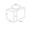 thumbnail image 4 of Gabinete Baño Moderno MDF Elegante Puerta Vinil Gris Rugodo Minimalista, 4 of 4