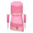 thumbnail image 4 of Linjinx 3 Piece Girls Sparkle Western Cowgirl Dance Outfit Set Pink 8, 4 of 7