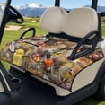 thumbnail image 3 of Whosucclay Horses Wildflowers Golf Cart Seat Towel, 4 Pockets Seat Blanket for EZGO Yamaha Carts Club Car Front Seat 2-Person Golf Cart, 51.18 x 30.3 inches, 3 of 9