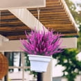 thumbnail image 5 of Artificial Lavender Flowers Outdoor UV Resistant Fake Flowers No Fade Faux Plastic Plants Garden Porch Window Box Decorating (Classic Purple), 5 of 5