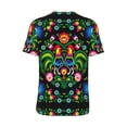 thumbnail image 3 of Balery Roosters and Flowers Baseball Jersey for Men Casual Button Down Shirts Short Sleeve Active Team Sports Uniform-X-Large, 3 of 9