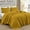 Mustard, variant on Chezmoi Collection Luca 3-Piece Oversized Bedspread Set, Queen Size, Mustard, Summer Quilt Lightweight Microfiber Bedspread 100 x 106, Floral Medallion Pattern Coverlet for All Season