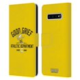 thumbnail image 1 of Head Case Designs Officially Licensed Peanuts Varsity Sports Charlie Brown Good Grief Leather Book Wallet Case Cover Compatible with Samsung Samsung Galaxy S10+ / S10 Plus, 1 of 1