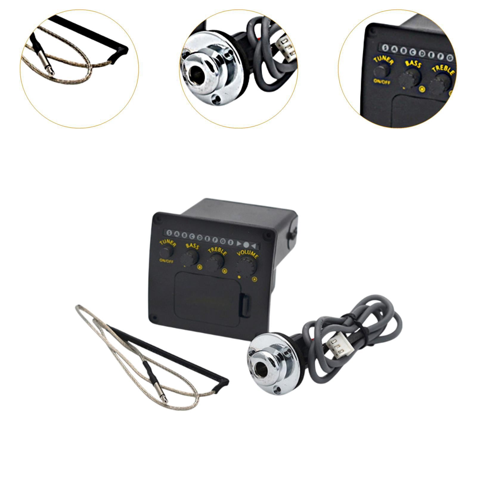QccHieUs 2 Band Equalizer Tuner Pickup Replacment Components Versatile Musical Instrument