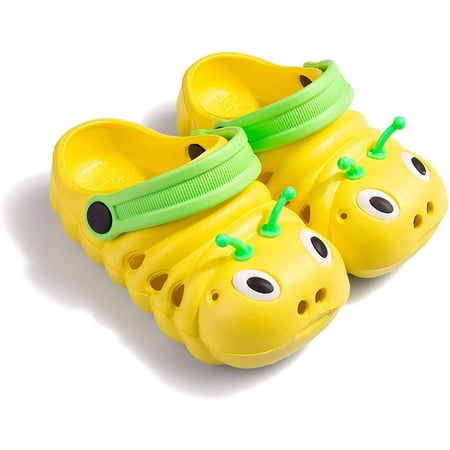 

Baby Girls Boys Sandals Kid s Cute Lightweight Shoes Summer Premium Cartoon Sandals Children Caterpillar Non-Slip Beach Water Clogs Shoes Garden Slipper