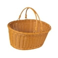 thumbnail image 4 of Canasta de picnic Cesta de almacenamiento Cesta de compras tejidas Decoración del hogar Cesta de pascua rústica para la cocina Camping Pantry Cocina 38 x 30 x 18 cm, 4 of 8