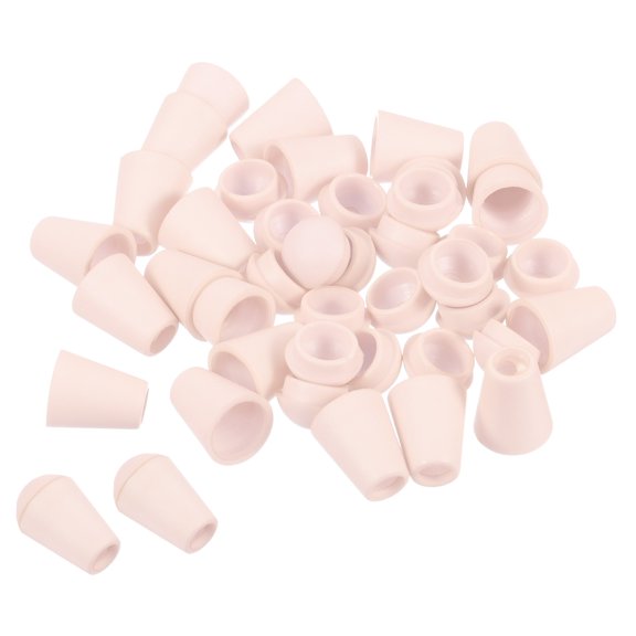 Bell End Stopper, Cord Rope Lock for Drawstring Bag, Light Pink 50 Pack