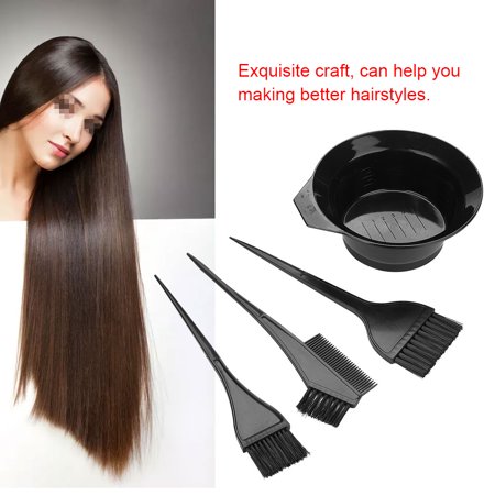 4pcs Hair Coloring Brush And Bowl Set Professional Hair Salon