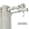 thumbnail image 4 of Urbanest 5/8" Adjustable Double Curtain Rods Set with Volle Finials, Pewter,28"-48", 5/8 Inches Front and 1/2 Inches Back Double Window Drapery Rod, 4 of 8