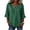 Green-A#10902aa, variant on Leopard Print 3/4 Length Sleeve Womens Tops Ruffle Trim V Neck Button Down Henley Shirts for Women Relaxed Fall Winter Womens Blouses Dressy Casual
