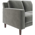 thumbnail image 5 of DHP DE65316 Bexley Loveseat 2 Seater Velvet Sofa, Grey, 5 of 13