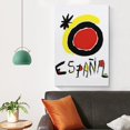 thumbnail image 4 of Posters Painter Joan Miró Sol De Miró Painting Wall Art Decorative Picture Prints Decor 16x24inch(40x60cm), 4 of 6