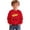 Red, variant on Boys Sweatshirt Valentines Day Long Sleeve Graphic Print Crew Neck Casual Pullover for Kids Red 3 Years-4 Years