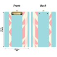 thumbnail image 3 of Candy Stripe Pattern 12.5x9in Clipboard, Durable Acrylic with Metal Clip and Wall Hook for Office or Classroom, 3 of 10