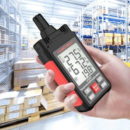Shinysix HABOTEST HT607 Digital Hygrometer Thermo-hygrometer for Temperature & Humidity Detection
