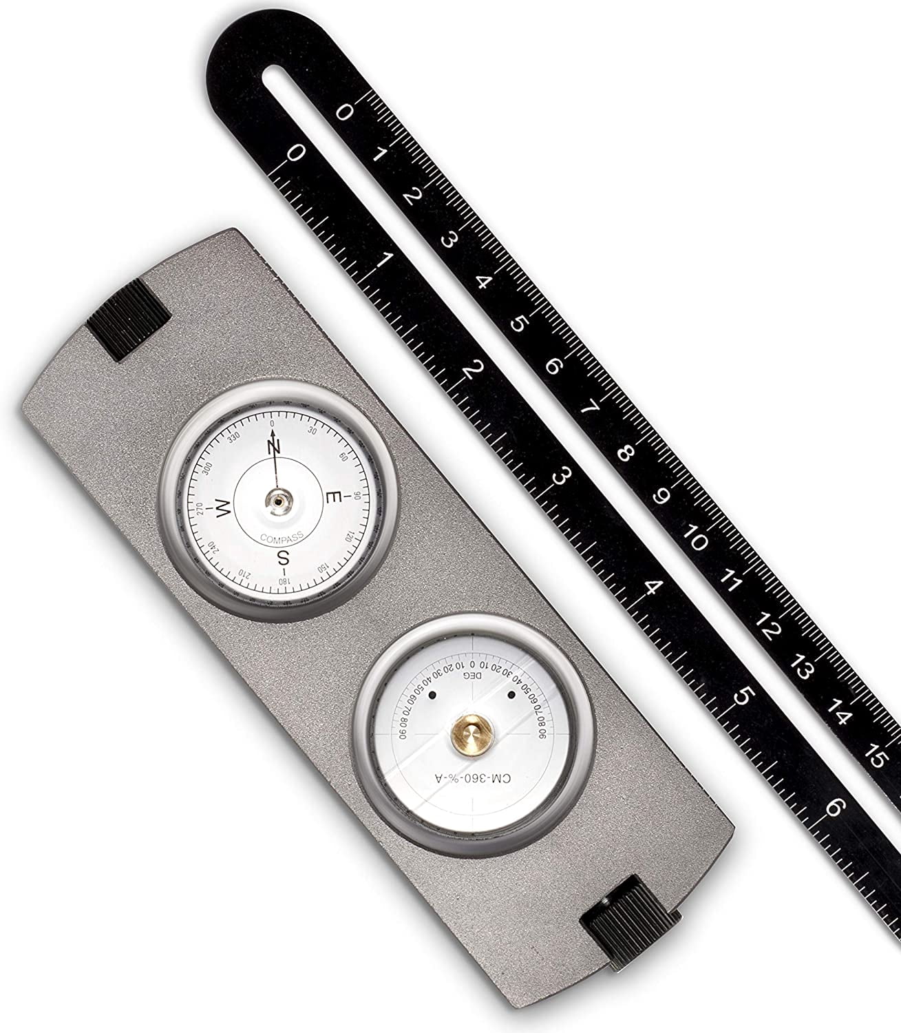 THE CIMPLE CO - Handheld Clinometer Compass w Case Combo - Satellite Inclinometer Surveying Tool