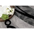 thumbnail image 4 of 2â€™ x 20â€™ Gray and Black Abstract Waves Runner Rug, 4 of 9