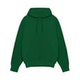 thumbnail image 4 of HaHaHappy Men's Fashion Hoodie Oversized Soft Long Sleeve Solid Color Hooded Sweatshirts with Kangaroo Pocket Hoodies Pullover Dark Green M, 4 of 8