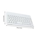 thumbnail image 3 of Clavier Bluetooth Mini Rechargeable Sans Fil Universel pour Tablette avec Sac de Rangement pour Souris, Type 3, Blanc, 7,9 Po Workhe, 3 of 9