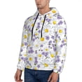 thumbnail image 3 of Xecao Daisies Flowers Pattern Men's Adult Pullover Hoodie,Hooded Sweatshirt-XX-Large, 3 of 7